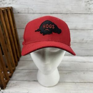 Nike Arkansas Razorbacks Swoosh Flex Fit M/L Red Ball Cap Hat Embroidered‎ Hog